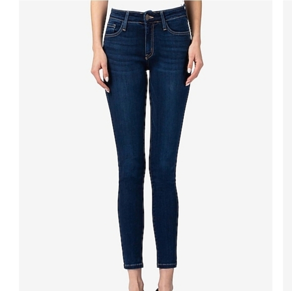Flying Monkey Denim - Flying Monkey Mid Rise Dark Wash Stretchy Skinny Jeans